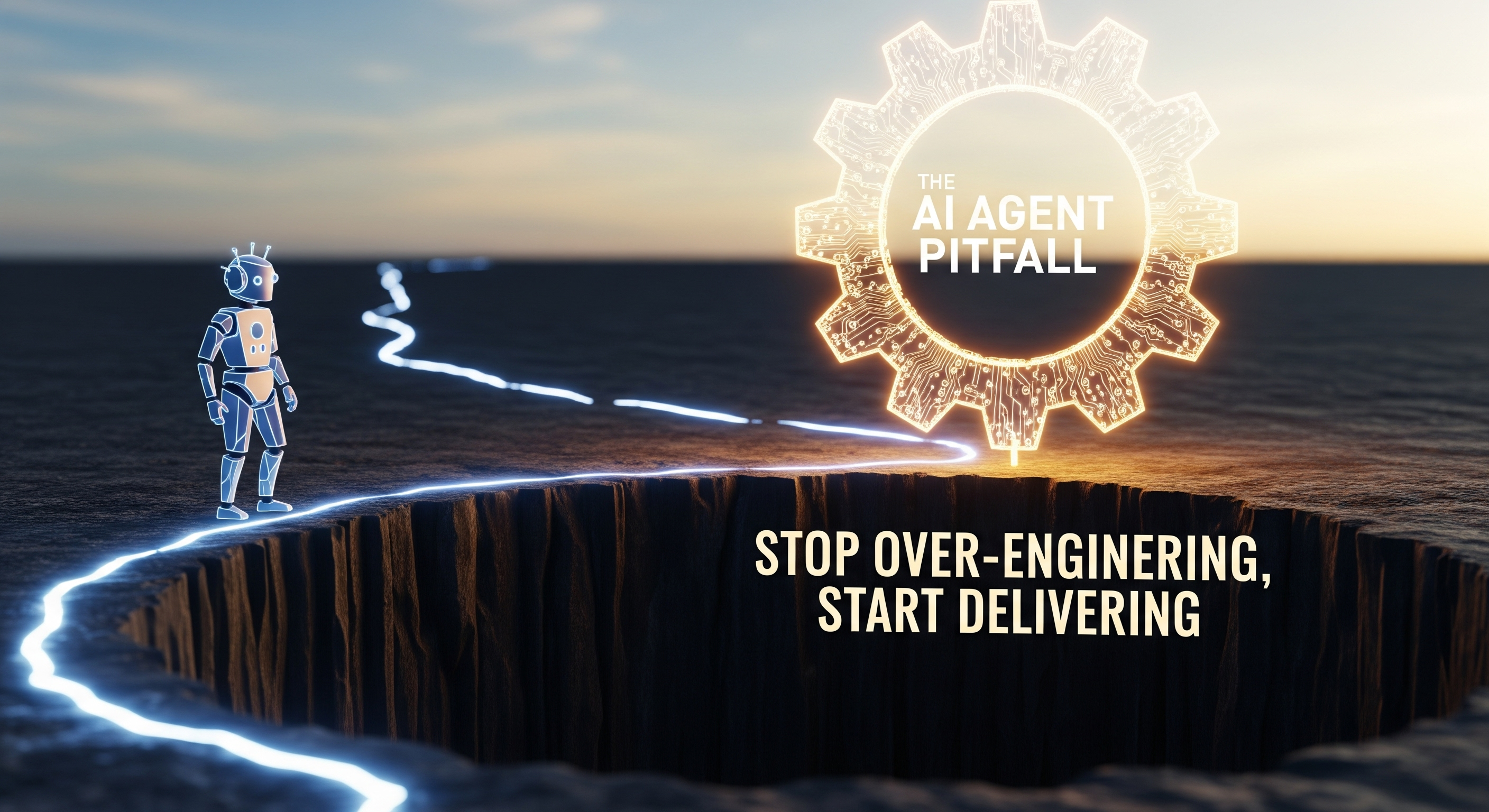 Article header: The AI Agent Pitfall